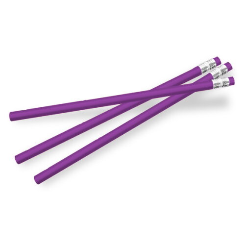 300 Lápis Promocionais Personalizados Corpo Roxo Ell004