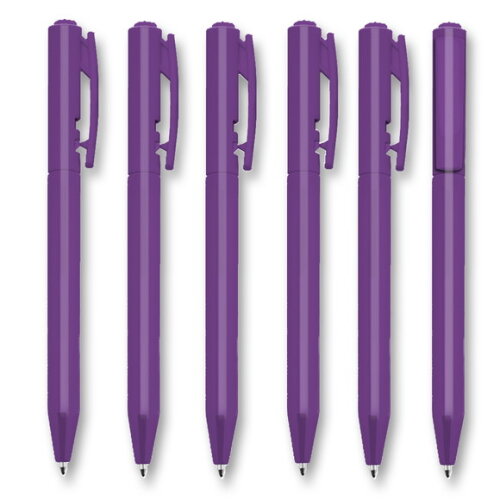 500 Canetas Personalizada - Cor Roxo Cpe050