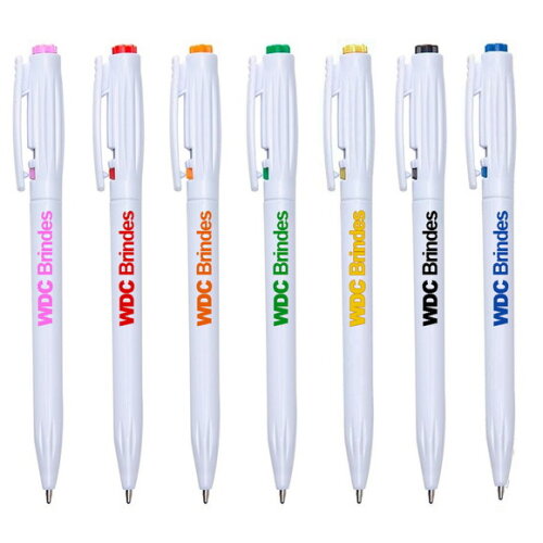 600 Caneta Esferográfica Personalizada Cpe020 Várias Cores