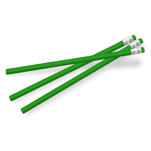 750 Lápis com Borracha Personalizados Corpo Verde Ell004