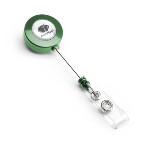 80 Porta Cracha Retrátil sem Personalização - Ida001 Verde