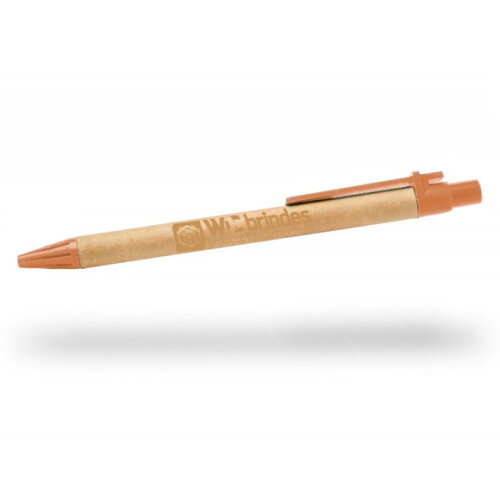 900 Caneta Ecologica Personalizada Cee002 Laranja