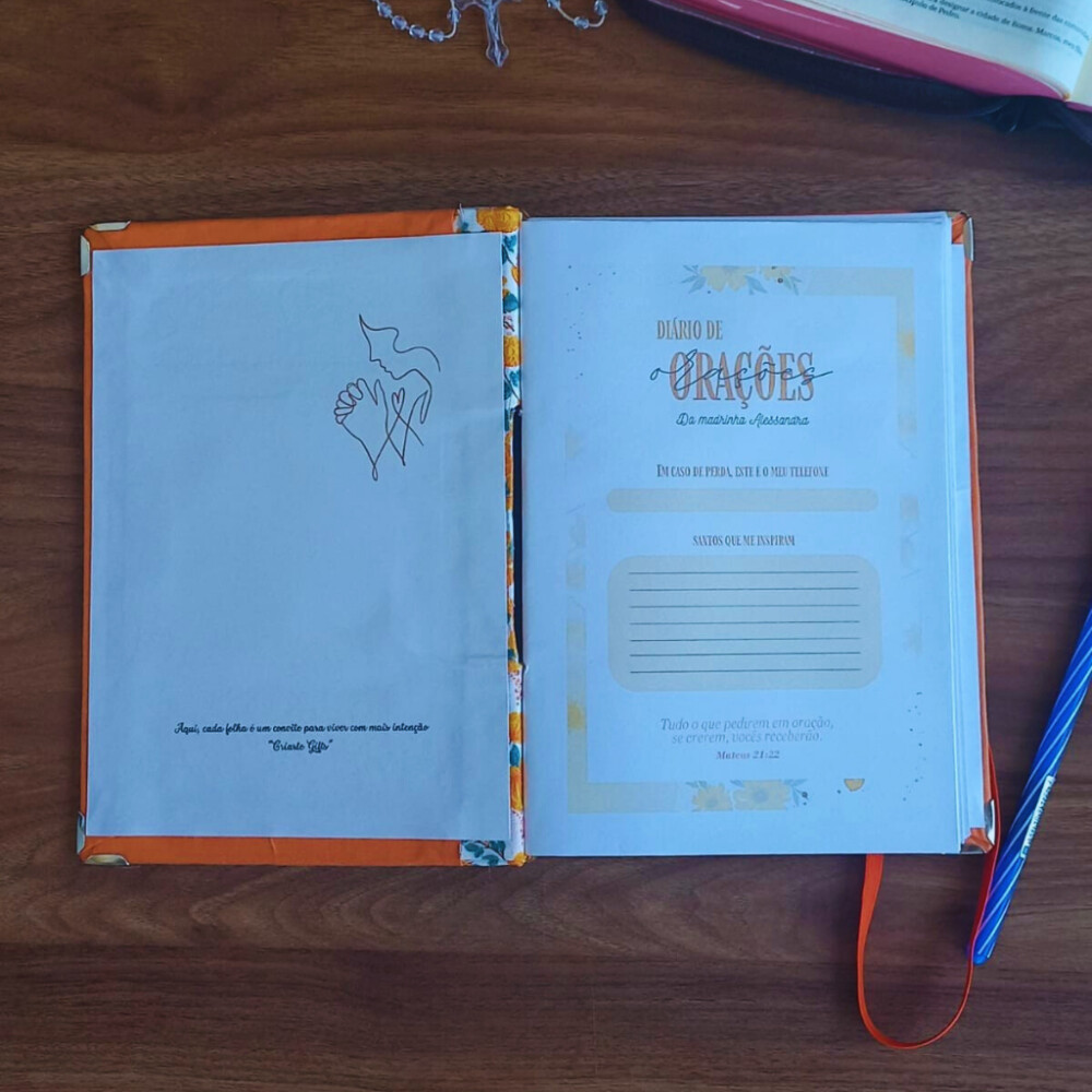 Diário de Oração Artesanal Personalizado
