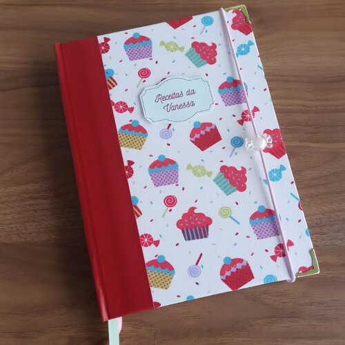 caderno de receitas personalizado