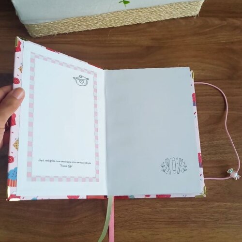 caderno de receitas personalizado