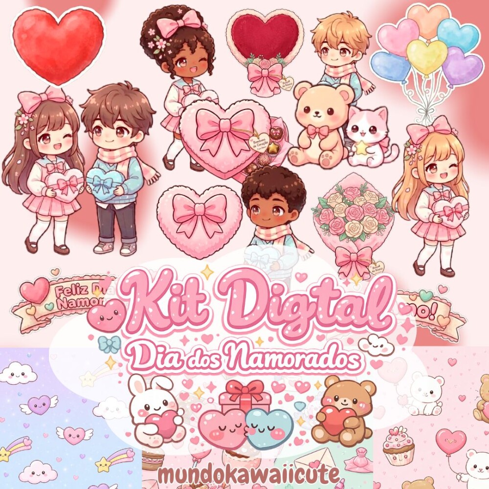 Kit Digital Dia dos Namorados