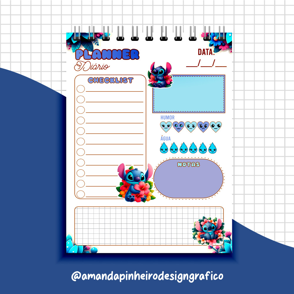 Planner Diário - Stitch