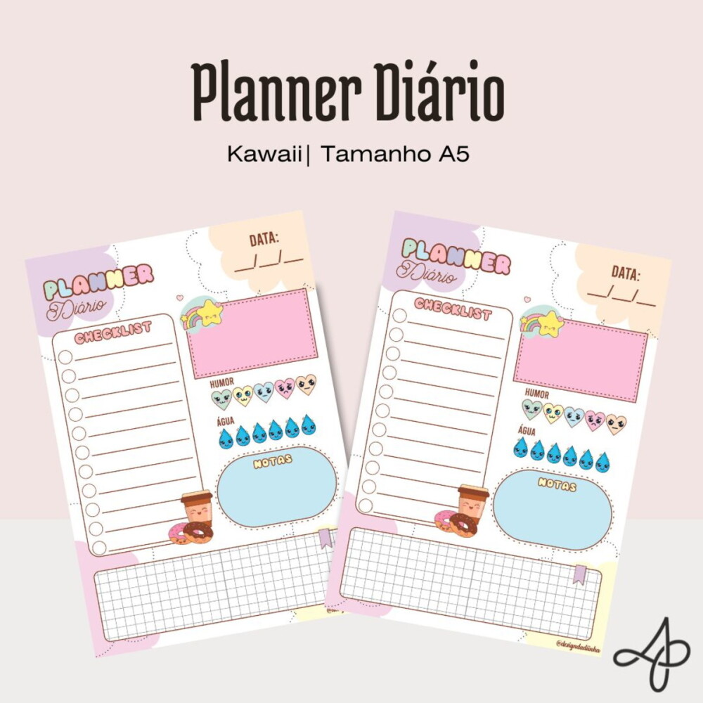 Planner Diário - Kawaii