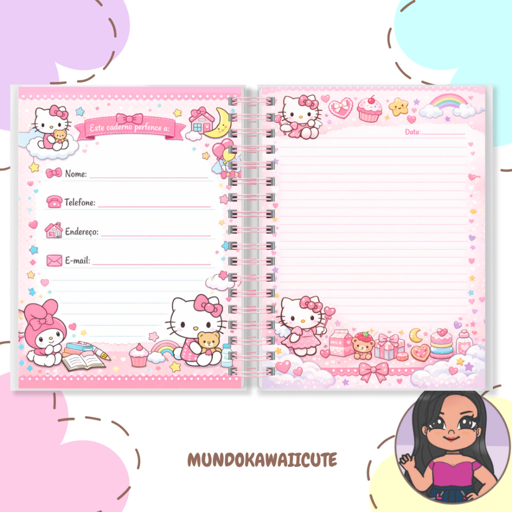 Caderno - Hello Kitty
