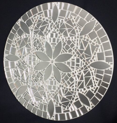Mandala 25 cm em Espelhos