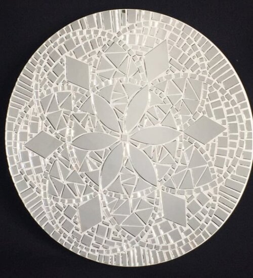 Mandala 25 cm em Espelhos