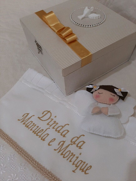Caixa Padrinhos Creme