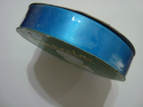 Fita de cetim n.05 - 50 metros azul