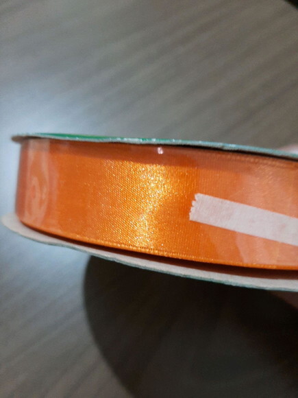 Fita de cetim n.05 - 50 metros laranja