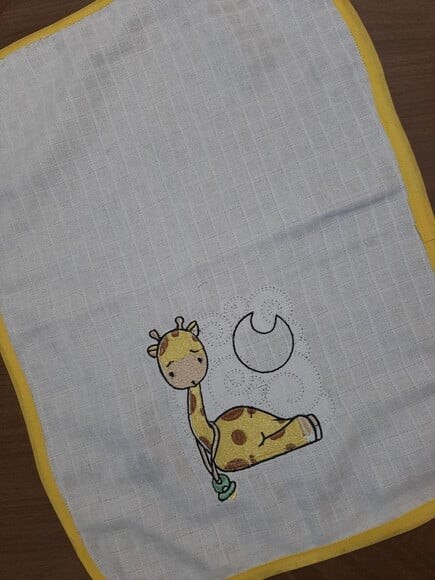 Fralda de boca girafa