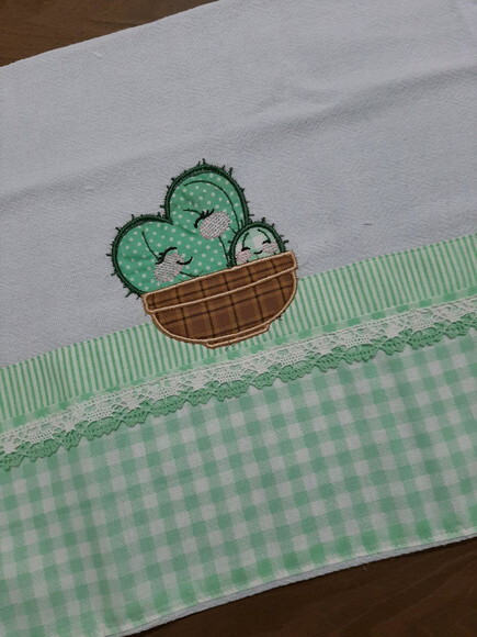 Pano de prato cactos