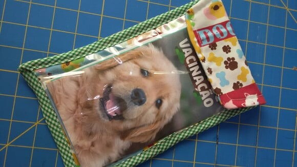Porta caderneta vacinação pet