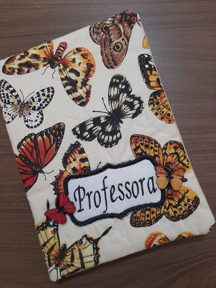Capa para caderno professora