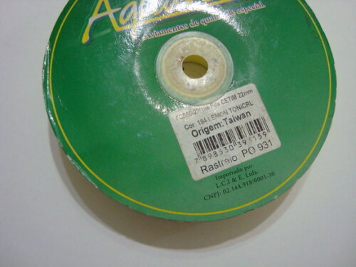 Fita de cetim n.05 - 50 metros amarelo