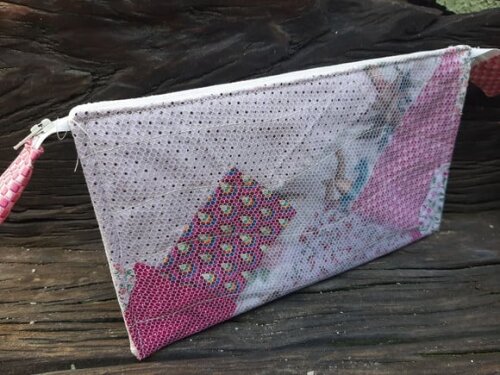 Necessaire dupla rosa