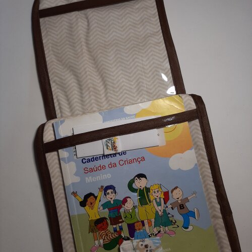 Capinha para caderneta e babete