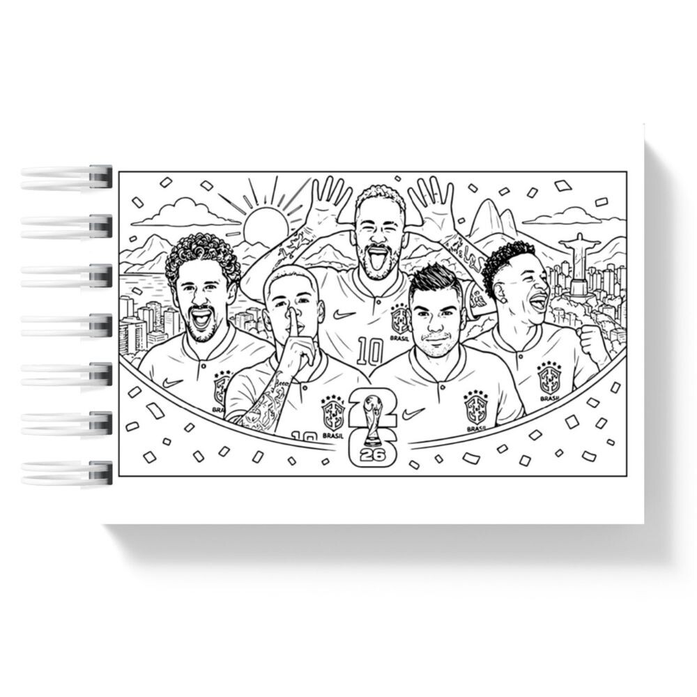 Livro de Colorir Copa do Mundo