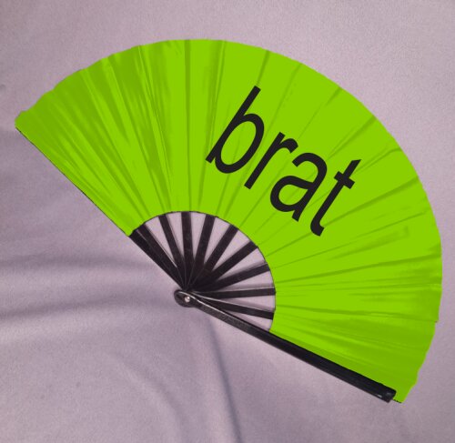 Leque Grande Brat Charlie XCX - 62cm