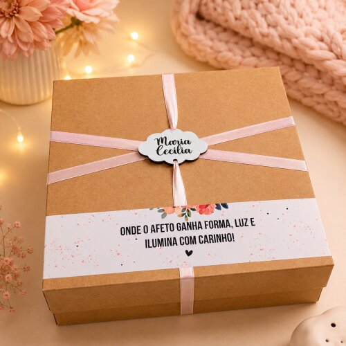 Luminária Personalizada Santo Anjo com Nome | Base Redonda