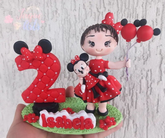 Vela/ Topo de Bolo Minnie