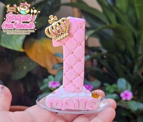 Vela Personalizada Biscuit Realeza