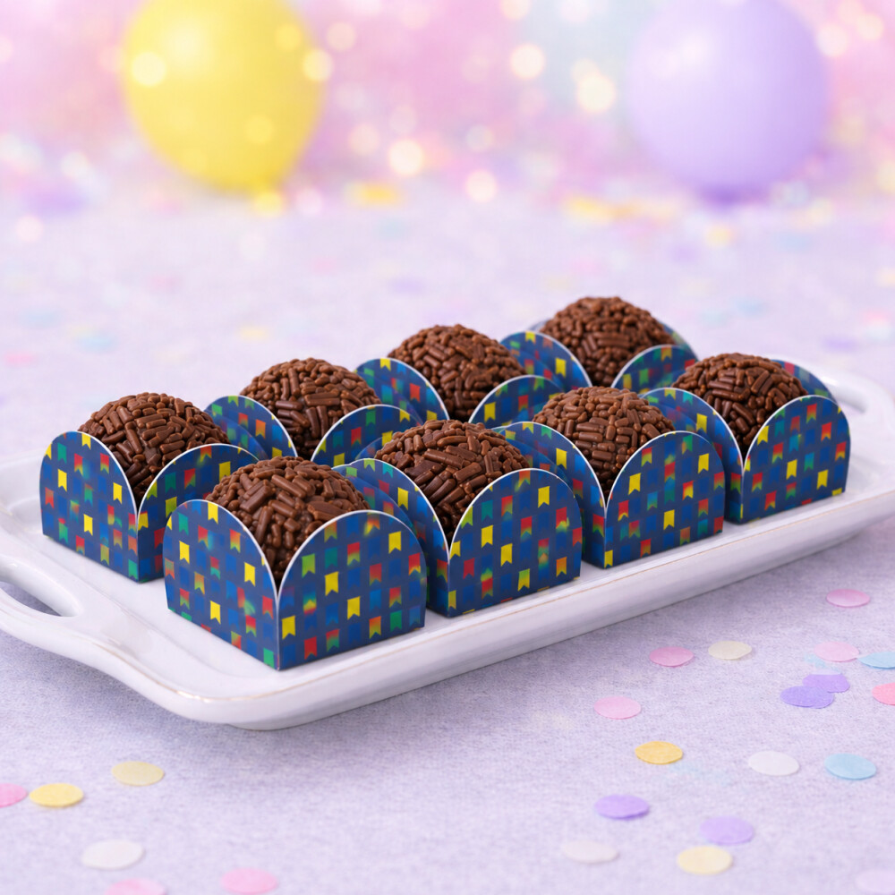 50 Forminhas para docinhos festa junina, bandeirinha