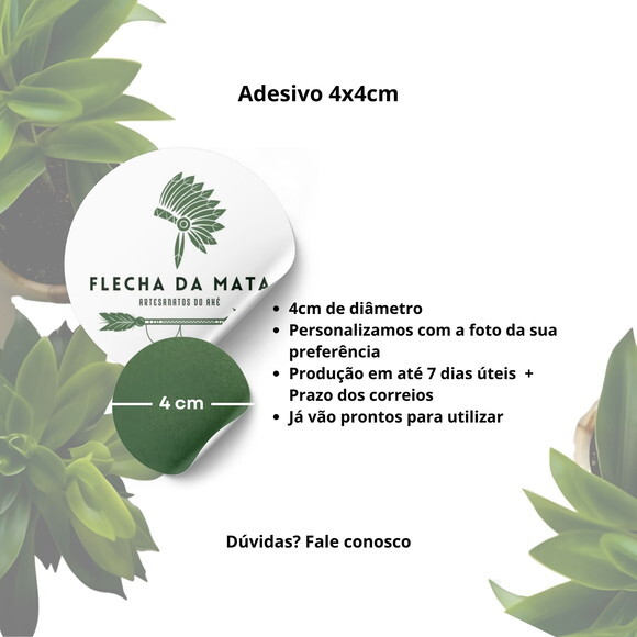Adesivo Personalizado 4x4cm - Lembrancinha Orixá Obaluaê