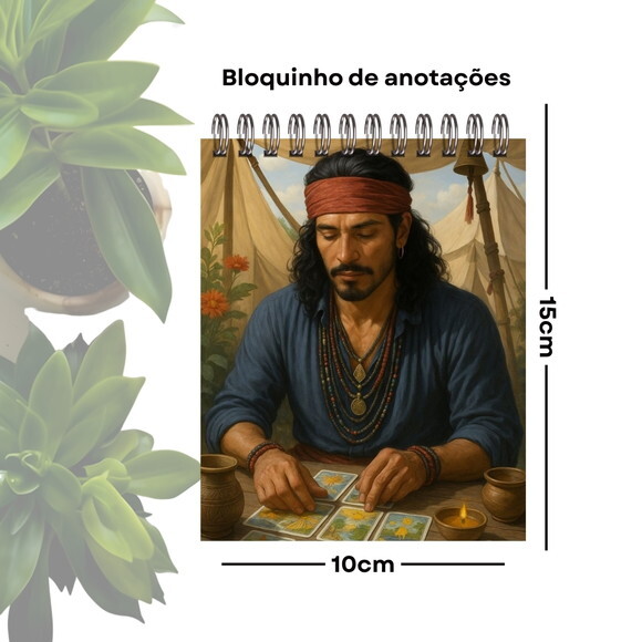 Bloquinho de Anotações Personalizado A6 - Cigano