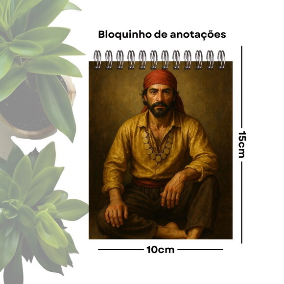 Bloquinho de Anotações Personalizado A6 - Cigano