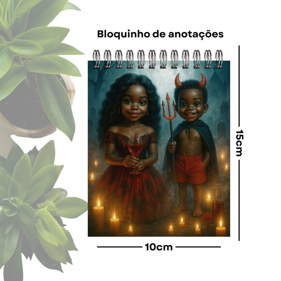 Bloquinho de Anotações Personalizado A6 - Exús Mirins