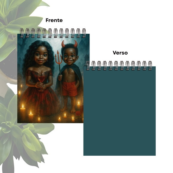Bloquinho de Anotações Personalizado A6 - Exús Mirins
