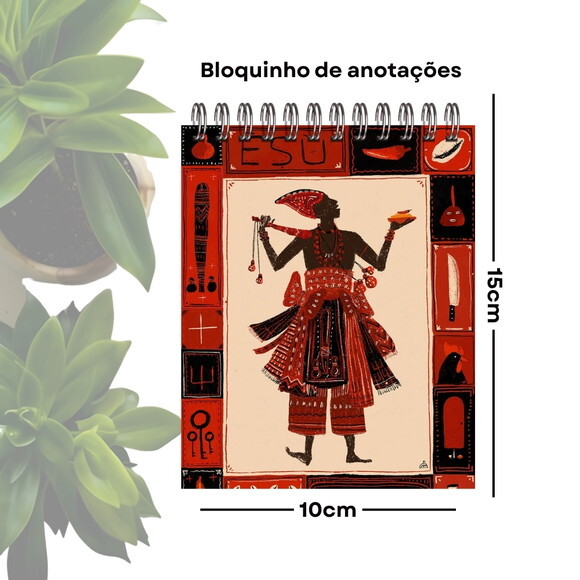 Bloquinho de Anotações Personalizado A6 - Orixá Exú