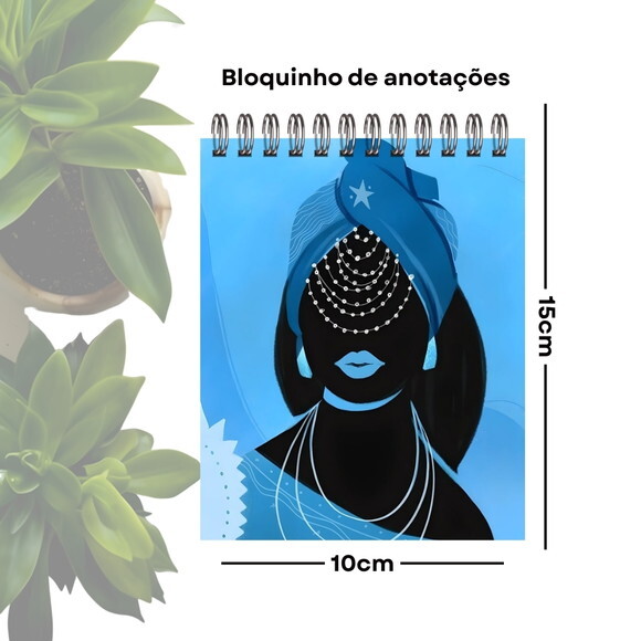 Bloquinho de Anotações Personalizado A6 - Orixá Iemanjá