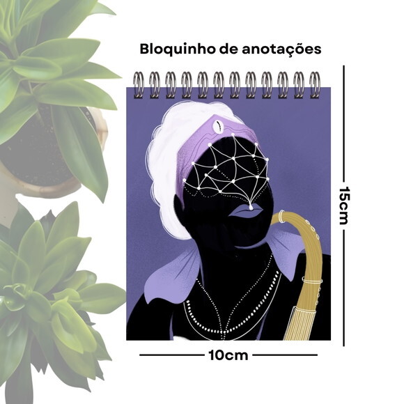 Bloquinho de Anotações Personalizado A6 - Orixá Nanã