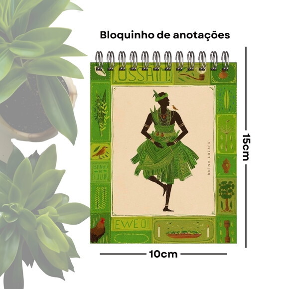 Bloquinho de Anotações Personalizado A6 - Orixá Ossaim