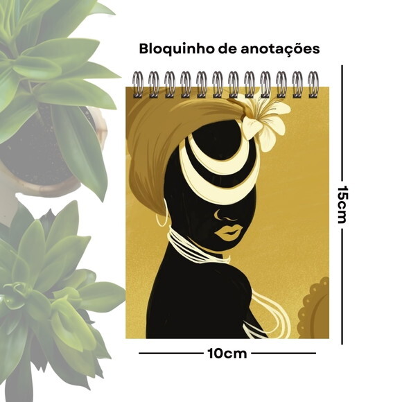 Bloquinho de Anotações Personalizado A6 - Orixá Oxum