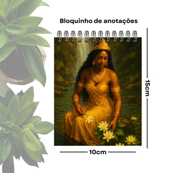 Bloquinho de Anotações Personalizado A6 - Orixá Oxum