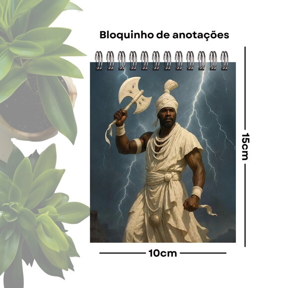 Bloquinho de Anotações Personalizado A6 - Orixá Xangô