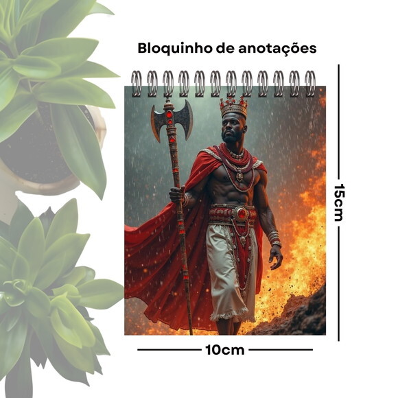 Bloquinho de Anotações Personalizado A6 - Orixá Xangô