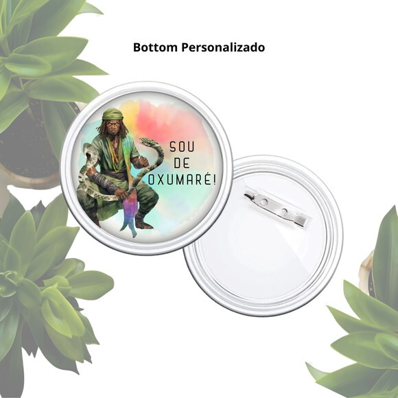 Botton Alfinete Orixá Oxumarê - Broche Personalizado