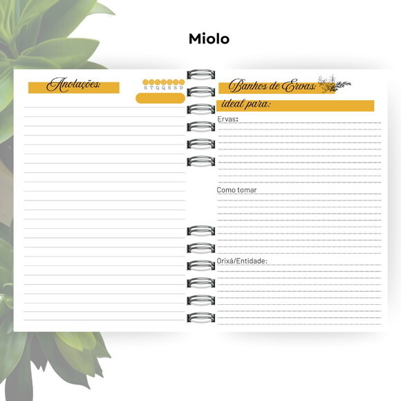 Caderno de Giras - Orixá Iansã (tamanho Universitário)