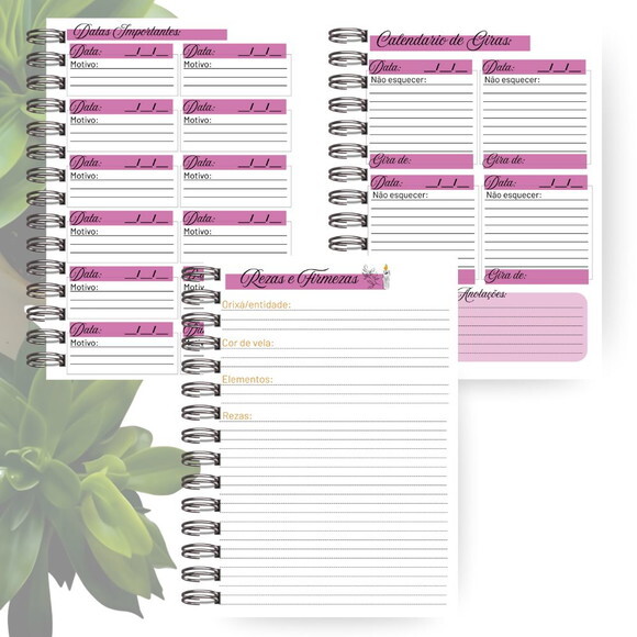 Caderno de Giras - Orixá Nanã (tamanho Universitário)