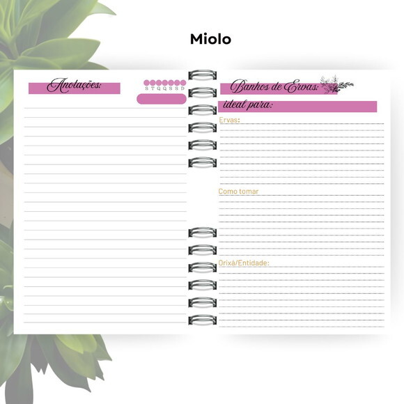 Caderno de Giras - Orixá Nanã (tamanho Universitário)