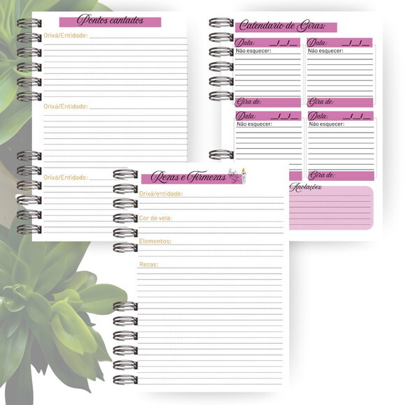 Caderno de Giras - Orixá Nanã (tamanho Universitário)