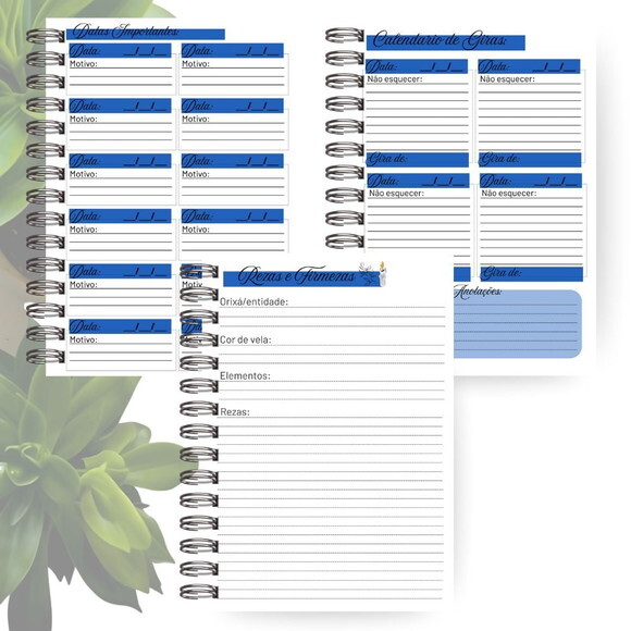 Caderno de Giras - Orixá Ogum (tamanho Universitário)